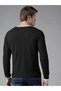 Men Black Solid Long Sleeve T-Shirt - 2