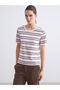 Esvab • Modern & Distinctive Striped 100% Cotton Women's T-Shirt