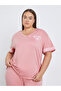 Plus NY Print T-Shirt and Pyjama Set - 2