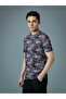 Men All Over Print Slim Fit T-Shirt - 2