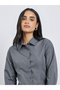 Solid Buttoned Spread Collar Shirt - 4