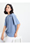 Embroidered Slogan Oversized T-Shirt - 5