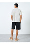 Graphic Print T-Shirt and Solid Shorts Set - 4