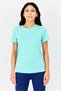 Women Sportswear Fit Brand Logo Short Sleeves Training T-Shirt, Mint Green