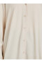 Solid Collared Kimono with Button Closure - 4