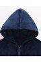 Solid Full Sleeves Hoodie and Pant Co-ords Set - Navy - 4