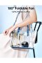 Portable Atomizing Fan - 180° Foldable Handheld Personal Fan with Spray, 3 Speed Settings, 30ml Water Tank, USB Rechargeable, for Travel,... - 4