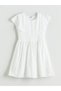 Vizyon New Season Crew Neck Fishtail Detailed Girls' Dress
