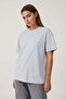 Karmelange Short Sleeve Oversize Basic Women's T-Shirt Sh281