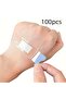 100Pcs 100pcs Waterproof Breathable Adhesive Bandages DressingsMulti-Scenario Use for Bathing, Swimm
