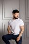 0 Collar Regular Fit Cotton Basic White T-Shirt - 2