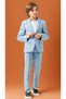 Linen Jogger Boys Suit – Jacket, Pants, T-Shirt, Collar Brooch Set of 4 - 6