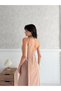 Beige Scarf Detailed One Shoulder Dress - 6
