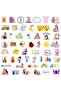 50Pcs New Ms Rachel Early Education Sticker Children's Enlightenment Learning Decals PVC Waterpro... - 8