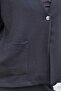 Women's Silky Textured Stone Printed Stretch Fabric V Neck Pocket Button Jacket Cardigan-Black - 7