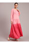 Hand Embroidered Chikankari Modal Ombre Jalabiya-AL4047 - 3