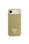 iPhone 17 Air Compatible Case Original Licensed Stoned Back Surface Triangle Logo Cover Gold - 3