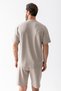 Men's John Borners Printed 100% Cotton Shorts and T-Shirt Set Beige - 25Y 7819 - 8