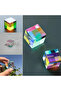 مكعب X-Cube الزجاجي البصري ثنائي اللون: منشور مقسم شعاع RGB، هدية تعليمية، صف...