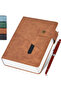 A5 brown A5 Size 200-Page Premium Leather Journal with Elastic Pocket Perfect Personal Daily Diary f - 7