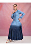 Hand Embroidered Chikankari Modal Ombre Jalabiya-AL4047 - 5
