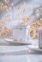 فنجان قهوة تركي مطرز بالفضة لـ 6 أشخاص