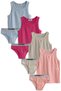 Girls' Cotton Slip & Tank Top, Bottom-Top, 4 Pairs Set, Relaxed Fit, Extra Comfort