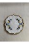 Kanavi̇çe Embroidered Yellow-Blue Oval (6 Pcs) Linen Cocktail Servette Coffee so Presentation - 4