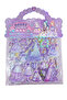 Sticker Set with Embossed Bag and Two Sheets (Hqk014) - 21X17 Cm- Lilac Girl Dress - 2