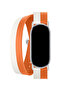 Xiaomi Mi Band 10 / 9 / 8 Compatible Premium Leather Double Spiral Buckle Cord Wristband Strap (with Metal Pin) - 4