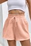 Ghassy Co. Women's 100% Cotton Muslin Vacation Home Inside/Outside Pocketless Lace-Up Shorts - 3