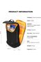 The Transit Crossbody Sling Vegan Leather & Nylon Chest Bag Casual Shoulder Daypack (Crypto - 7