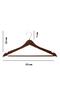 6-Piece Wooden Look Hanger Brown 44 cm - 6