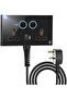 USB-C & USB-A Dual Universal Socket Extension with Neon Indicator - 5V 2.1A Power and Long Co - 6