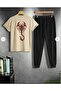 Unisex Women / Men Thsort Tracksuit 2-Piece Set Scorpio Printed