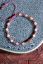 Pink Quartz & Hematite & Zircon Apparatus Natural Stone Macrame Bracelet - 3