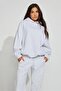 Gray Hooded Women's Sweatshirt Sh264 - 3