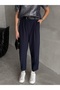 Navy Blue Ruby Cuffed Trousers - 3520 - 2