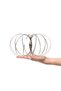 Inele rotative, metal, argint - 2