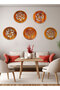 Handmade Islamic Wooden Round Wall Hanging Frames – Set of 5 Designs - 2