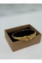 Gold Auger Knot Design Steel Bracelet - 2