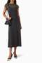 Layered Midi Dress - Grey - 93% Viscose, 7% Elastane - Jersey Fabric - 2