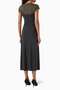 Layered Midi Dress - Grey - 93% Viscose, 7% Elastane - Jersey Fabric - 3