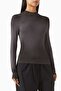 Black Crewneck T-Shirt - 95% Recycled Cupro, 5% Elastane - Comfortable and Stylish Design