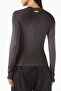 Black Crewneck T-Shirt - 95% Recycled Cupro, 5% Elastane - Comfortable and Stylish Design - 3