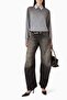 Gray Layered Sweater - Silk Blend - 70% Silk, 10% Cashmere, 20% Rws Wool - 2