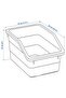 Qui̇ck Lidless Storage Organizing Box 19X26X15 cm Organizer Box Plastic Container - 3