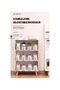 6-Pieces Adjustable Shoe Rack Drying Organizer Grey 25.5x9.7cm - 2