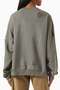 Distressed Logo Sweatshirt - Green - 75% Organic Cotton, 25% Polyester - Oversize Design - 3