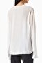 White 1996 Logo Printed T-Shirt - Cotton Blend - Oversized Cut and Worn Details - 3
